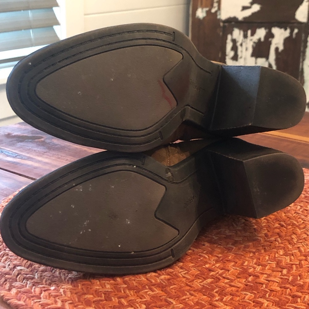 Lucky Brand Tan Suede Ankle Boots - Picture 7 of 11